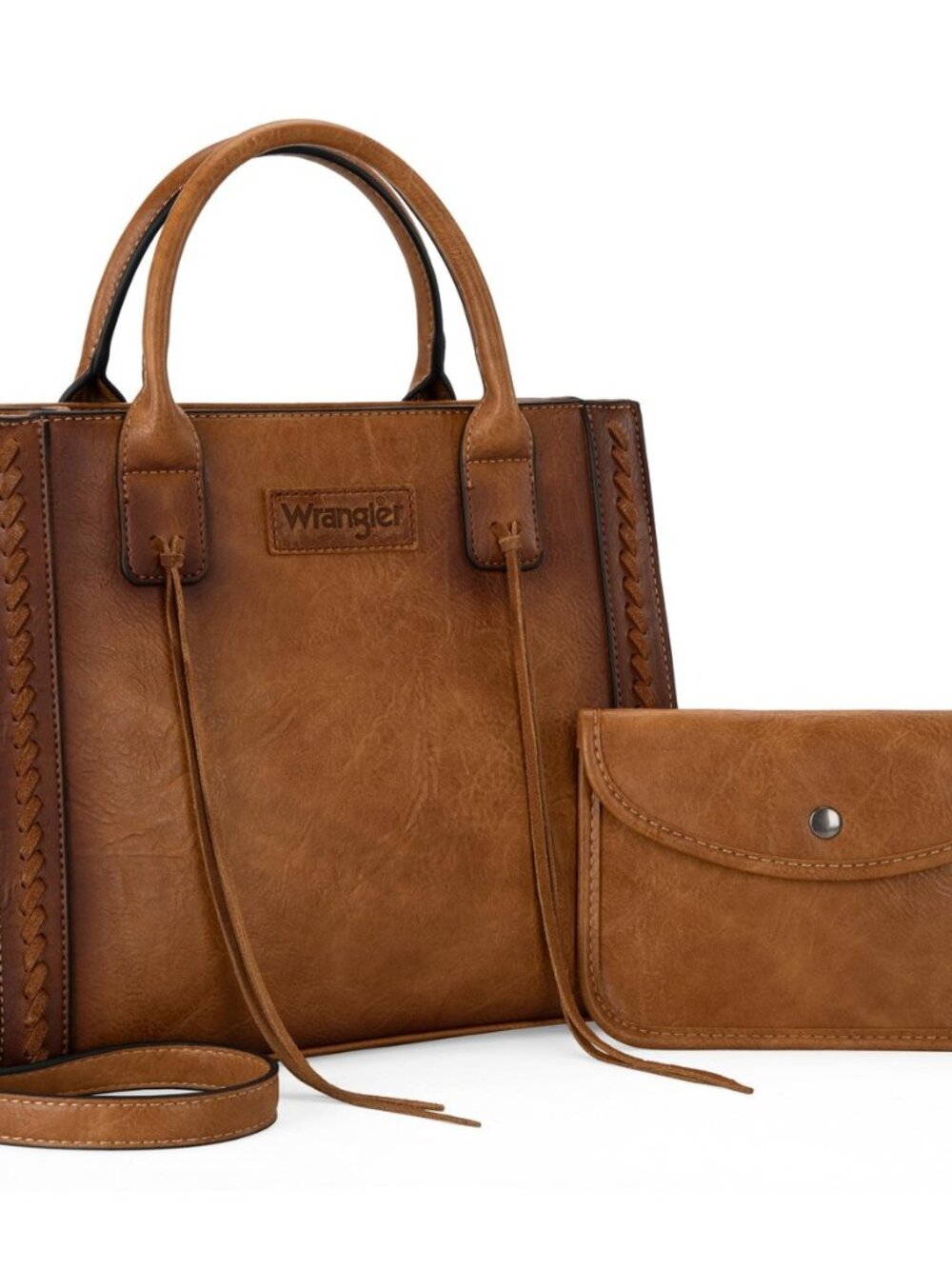 Wrangler Tote Bag for Women Western Cowhide Purse and Wallet Set